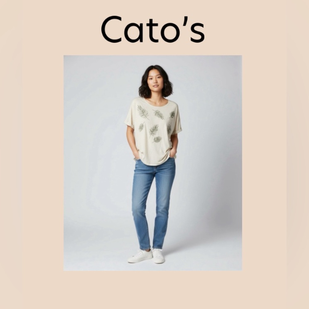 Cato’s Women’s Casual Short Sleeve Blouse Size 22/24W